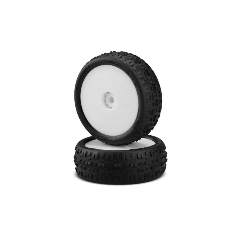 Swagger Tires, Front Mounted White Wheels, Pink Compound (2): Mini-T/B