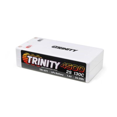 7.4V 4500mAh 2S 130C Shorty LiPo Battery: 5mm Bullets 7.4V 4500mAh 2S 130C Shorty LiPo Battery: 5mm Bullets