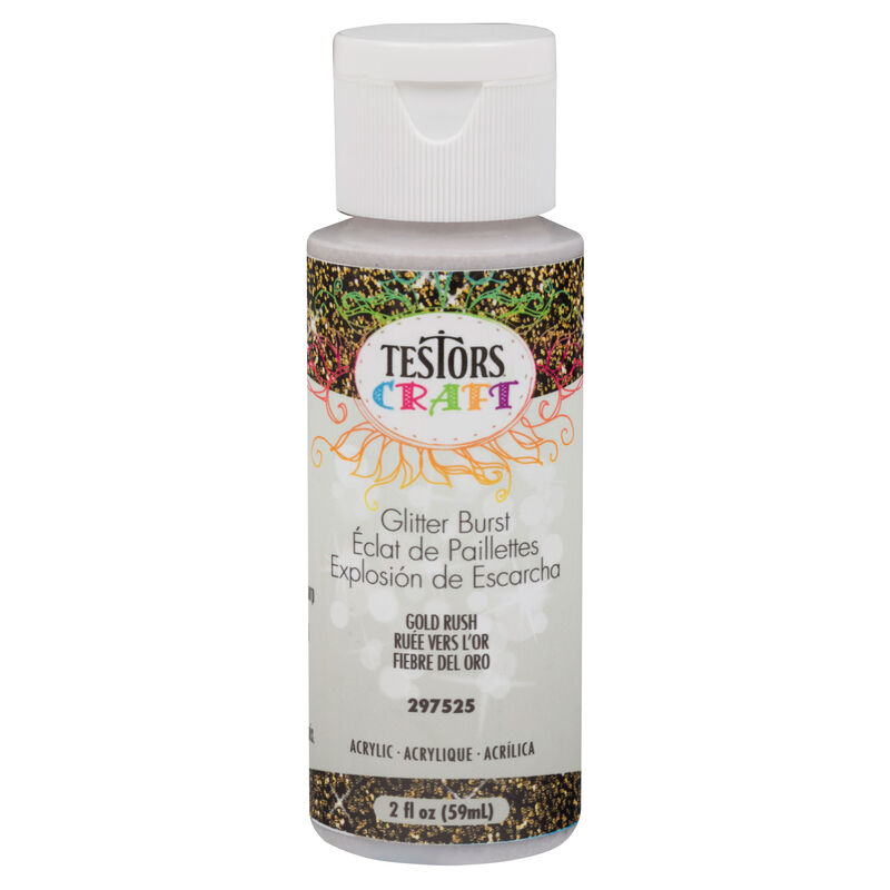 Testor Corp. Testors 2oz Acrylic Craft Paint, Gold Glitter Horizon Hobby