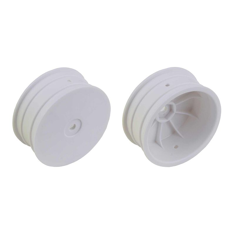 1/10 2.2" 4x4 Front Buggy Wheels, White (2)