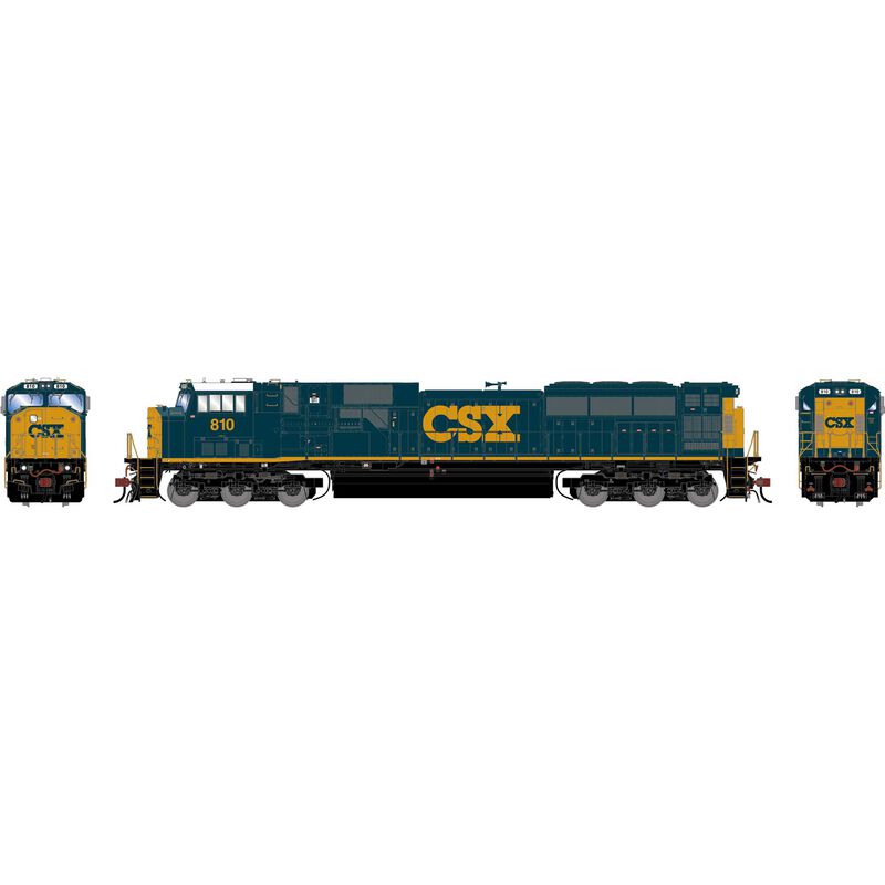 HO GEN SD80MAC Locomotive w/DCC & Sound, CSXT 'Dark Future' #810