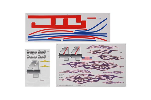 Decal Sheet: Dago Red Mustang 1.1m Decal Sheet: Dago Red Mustang 1.1m