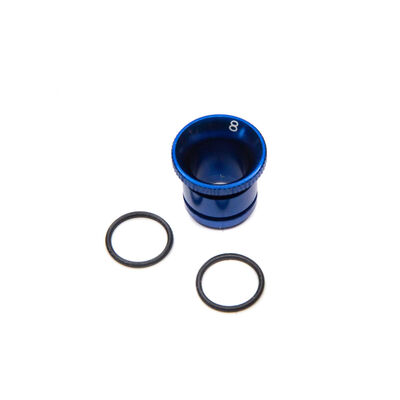 Carburetor Reducer 8mm, Blue Carburetor Reducer 8mm, Blue