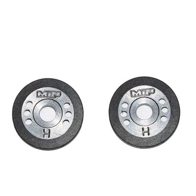 Bypass1⢠Tapered Hi-Flow Pistons, 24-Hole x Blank, 1/8th Scale (2) Bypass1⢠Tapered Hi-Flow Pistons, 24-Hole x Blank, 1/8th Scale (2)