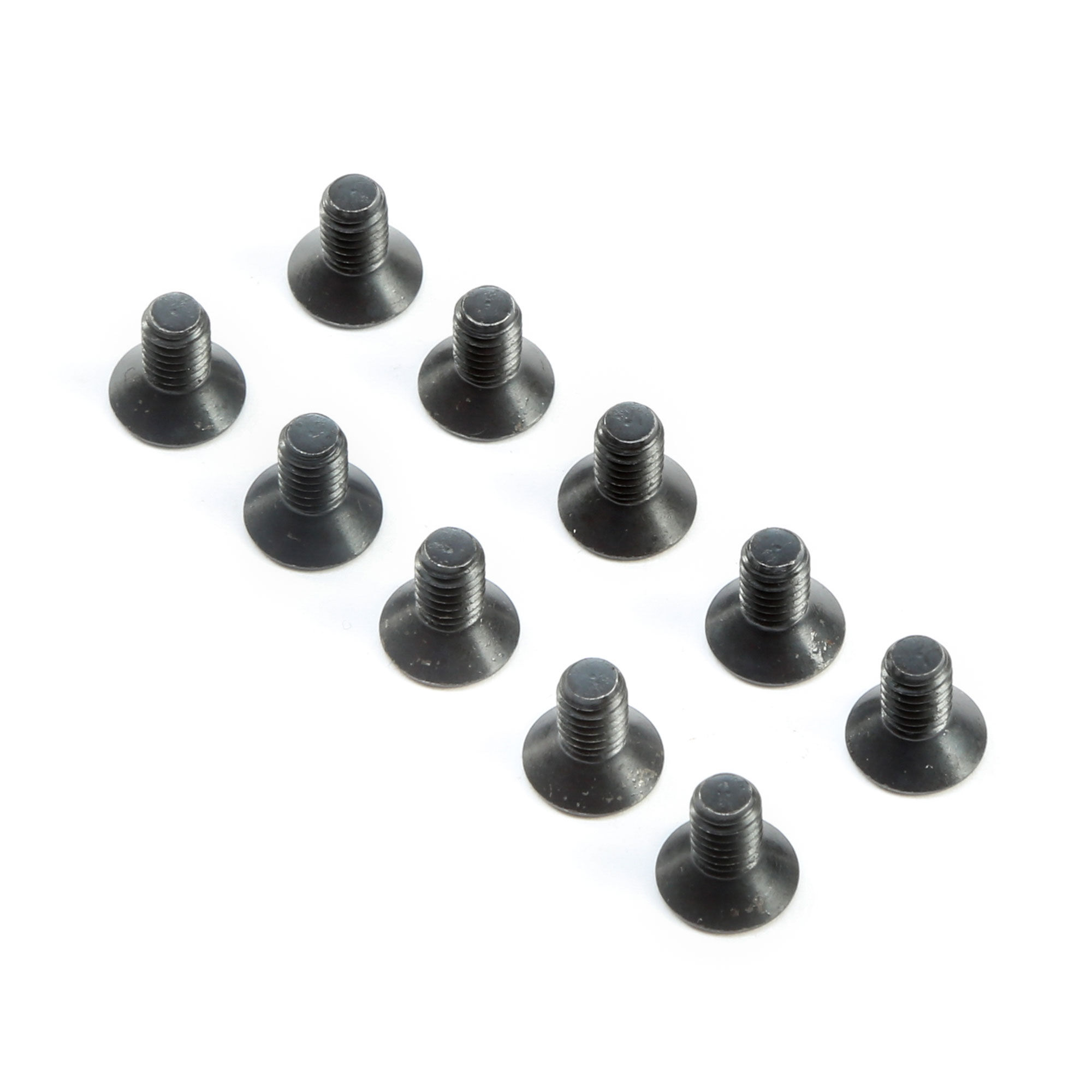 TEAM LOSI RACING Flachkopfschrauben M2.5 X 10 Mm – 10 Stück, Schwarz Oxidiert Für RC-Modelle