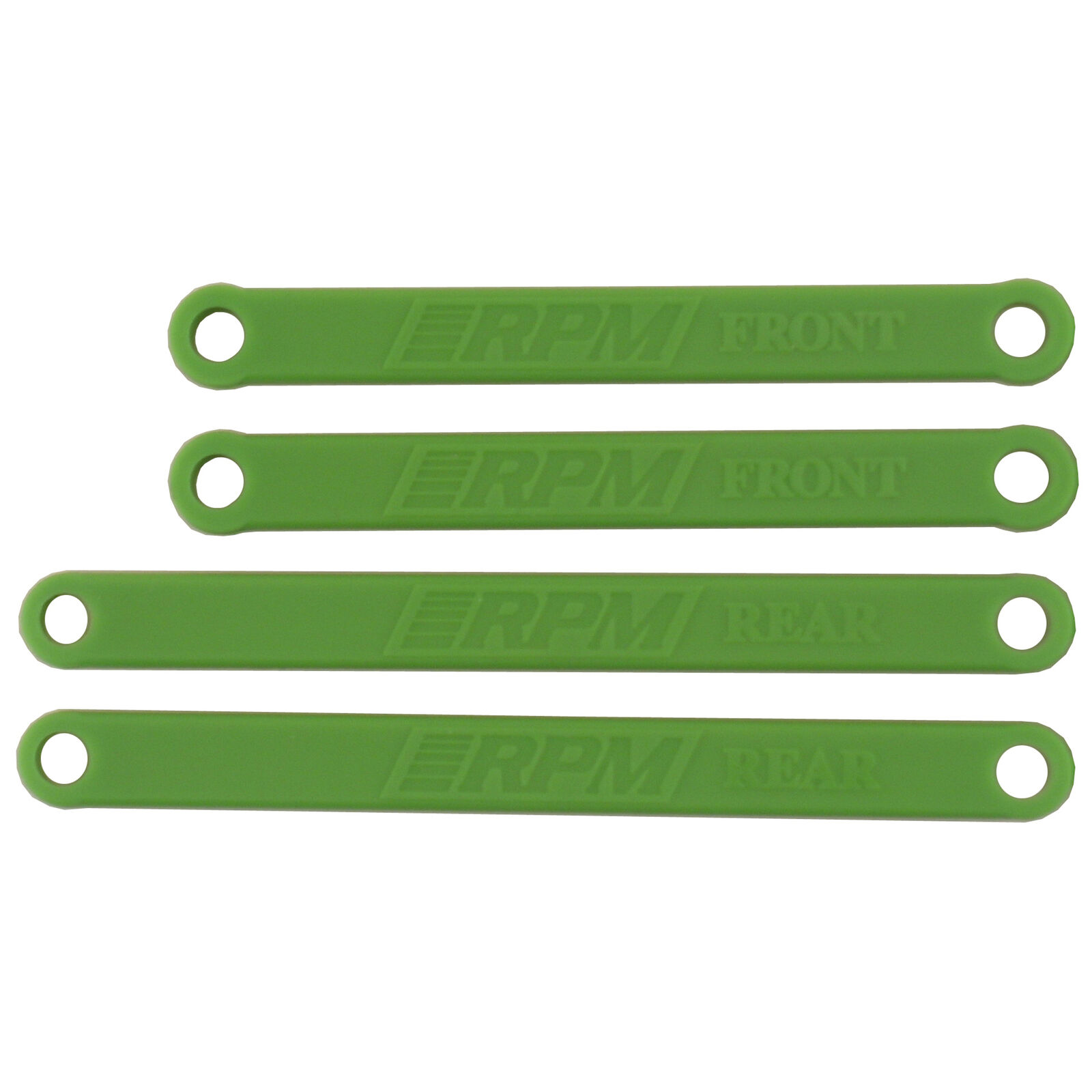 Heavy Duty Camber Links, Green:  Electric Rustler, Stampede
