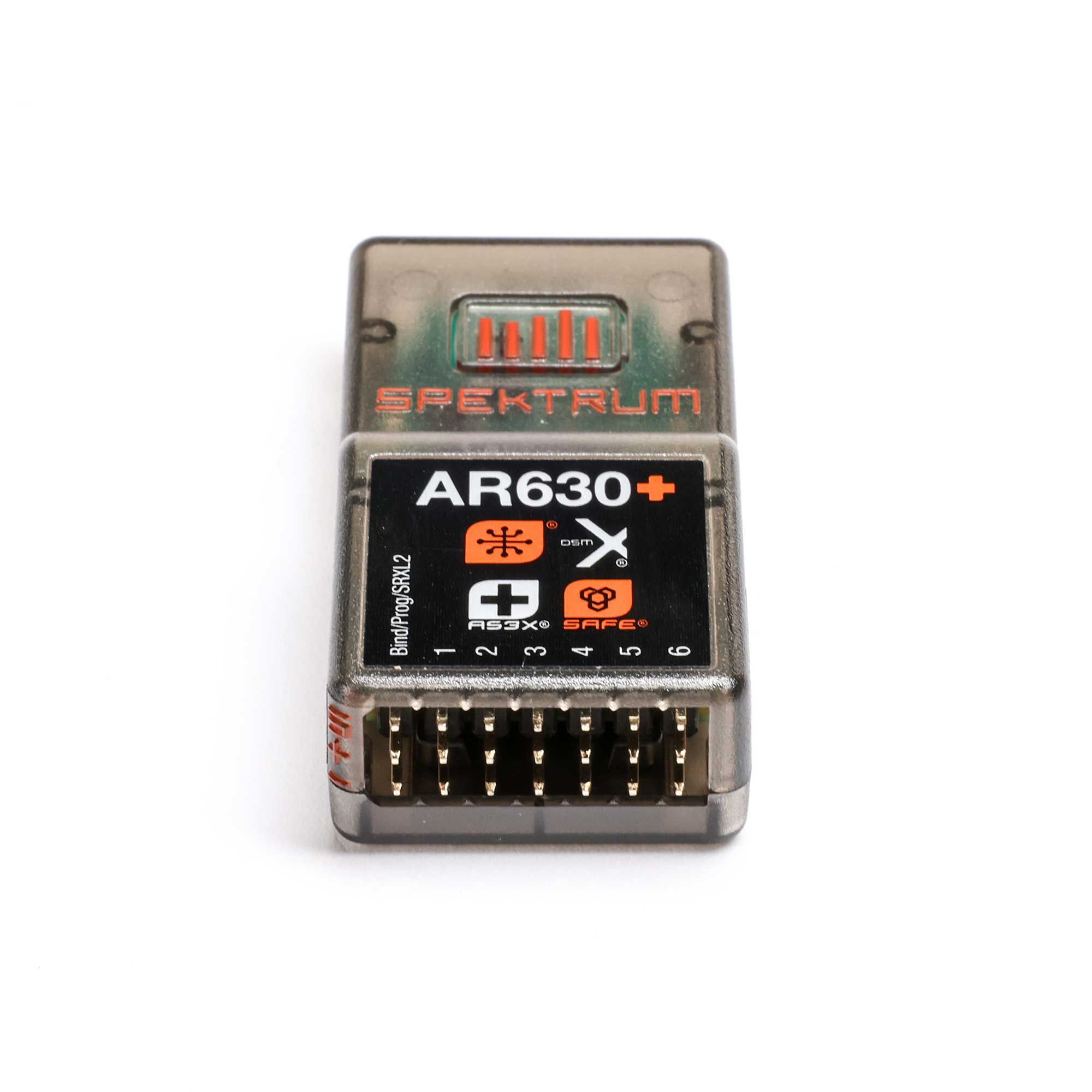 Spektrum AR630+ DSMX 6-Channel AS3X+ & SAFE Receiver | Horizon Hobby