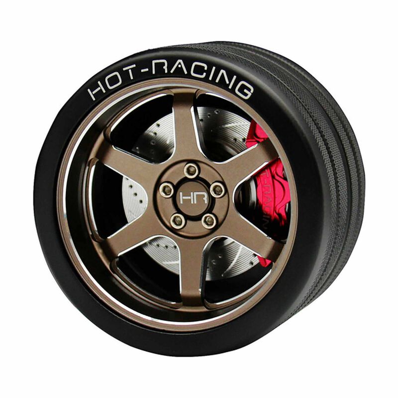 Aluminum TE37 Steering Wheel, FlySky NB4 Transmitter, Bronze