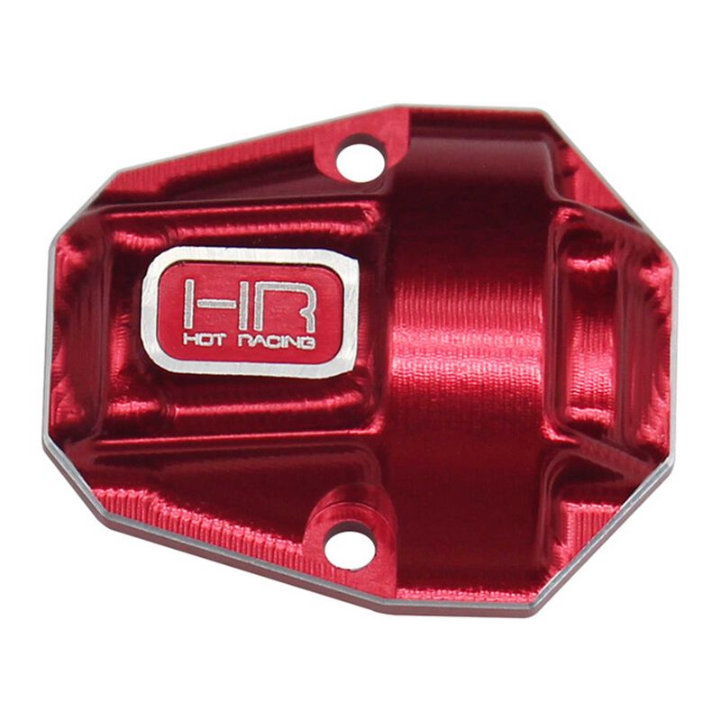 Red Aluminum Diff Cover, 1/18 Redcat Ascent 18