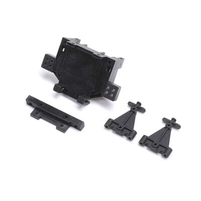 Rear Bulkhead, Toe Block, Link Mount: Mini JRX2 Rear Bulkhead, Toe Block, Link Mount: Mini JRX2