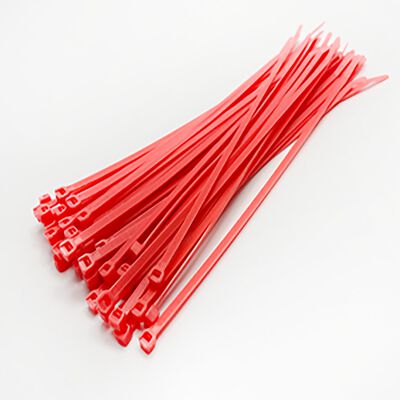 8" Tie Wraps, Pink (50) 8" Tie Wraps, Pink (50)