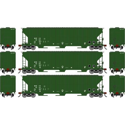 HO ATH FMC 4700 Covered Hopper, WEIX #1004/1005/1010 (3) HO ATH FMC 4700 Covered Hopper, WEIX #1004/1005/1010 (3)