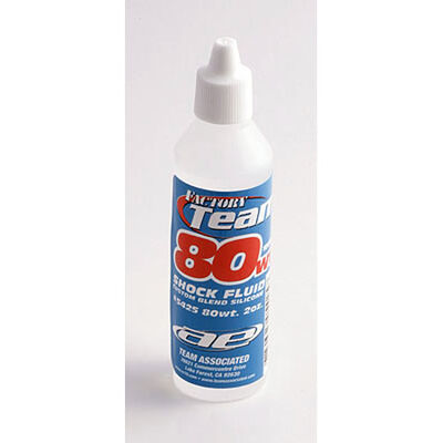 Factory Team Silicone Shock Fluid, 80Wt (1000 cSt) 2oz Factory Team Silicone Shock Fluid, 80Wt (1000 cSt) 2oz