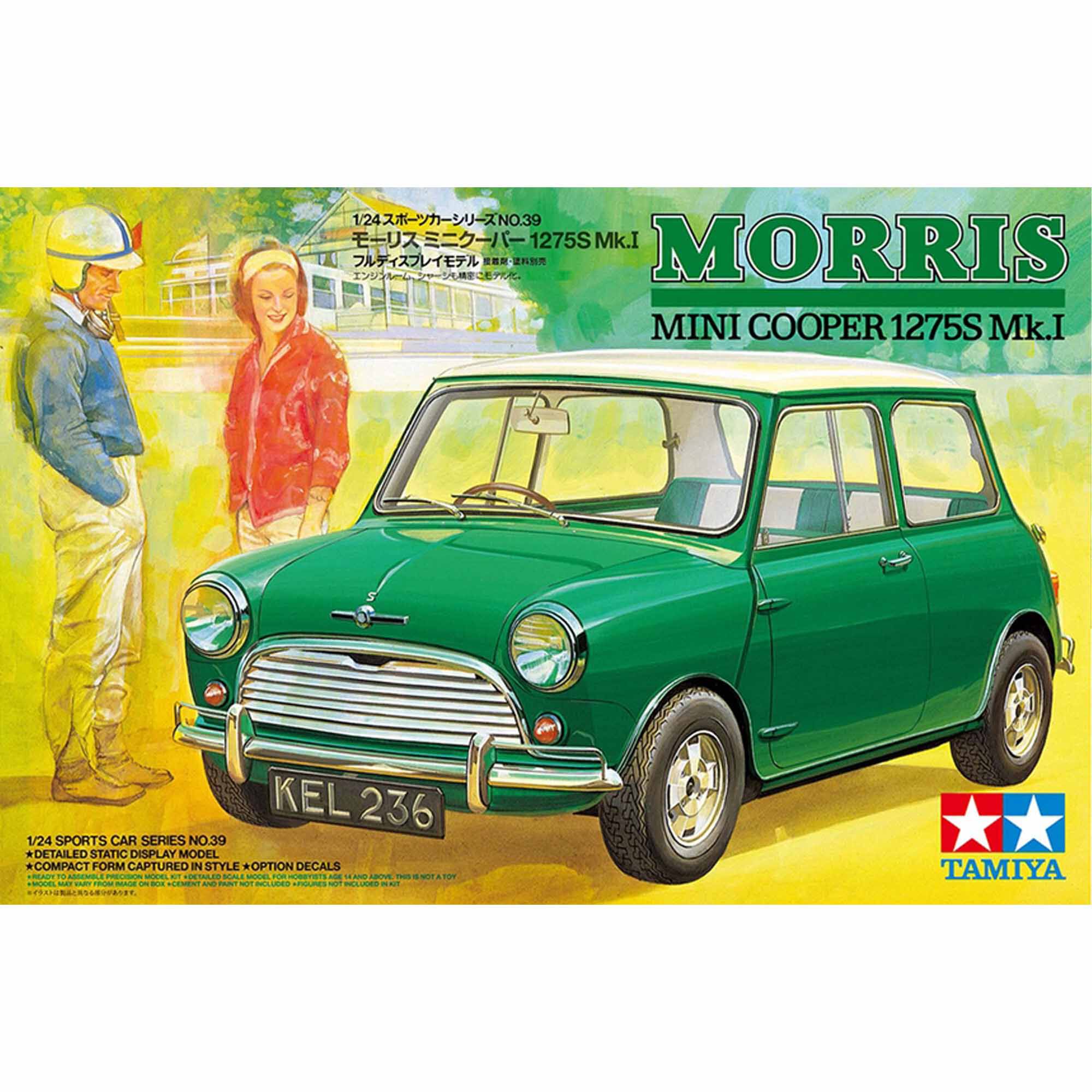 Tamiya 1/24 Morris Mini Cooper 1275s Mk.i Model Kit | Horizon Hobby