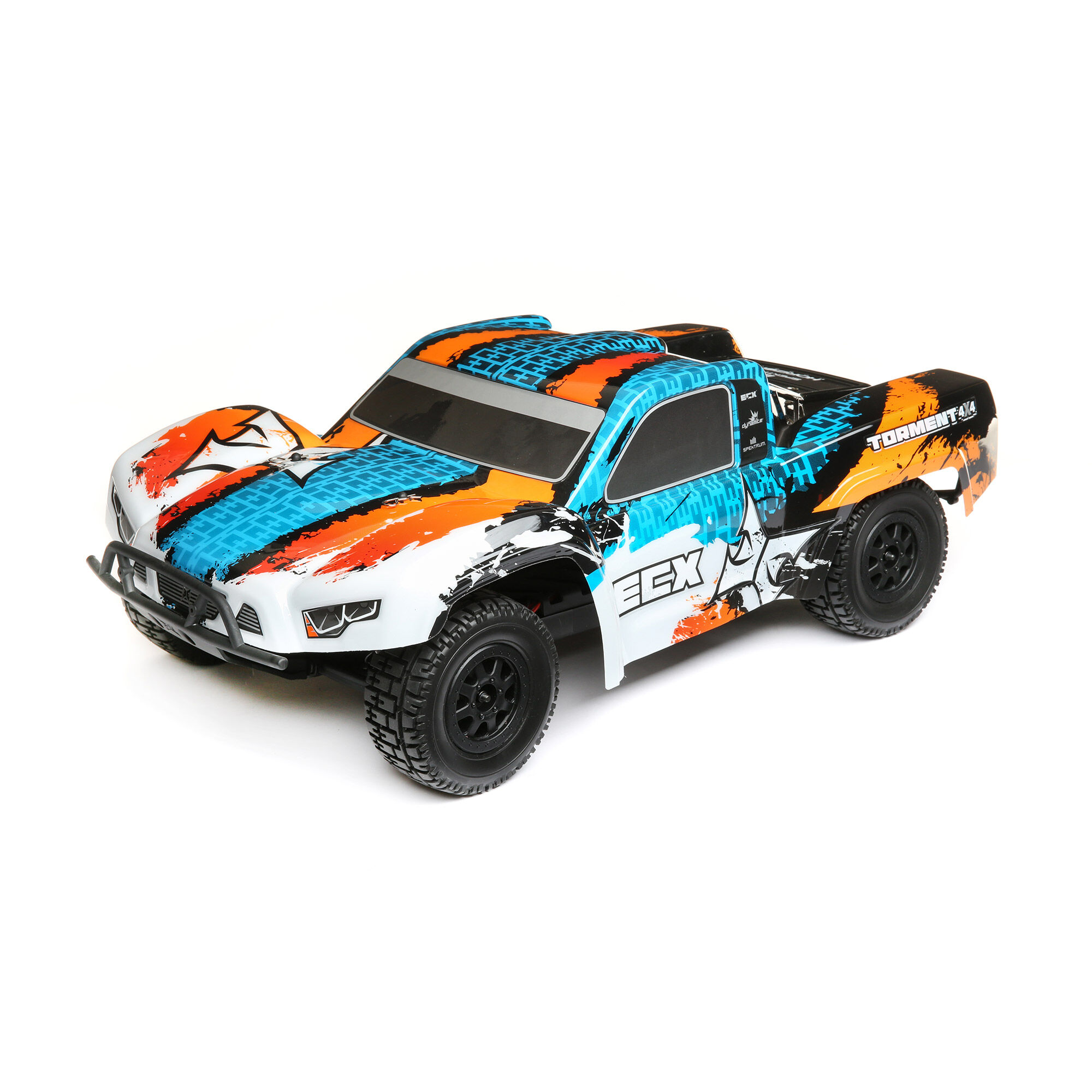 ECX 1 10 Torment 4WD SCT Brushed RTR Orange Blue Horizon Hobby