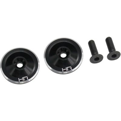 Large Wing Button, Aluminum, Black (2): 1/8 ARRMA BLX Large Wing Button, Aluminum, Black (2): 1/8 ARRMA BLX