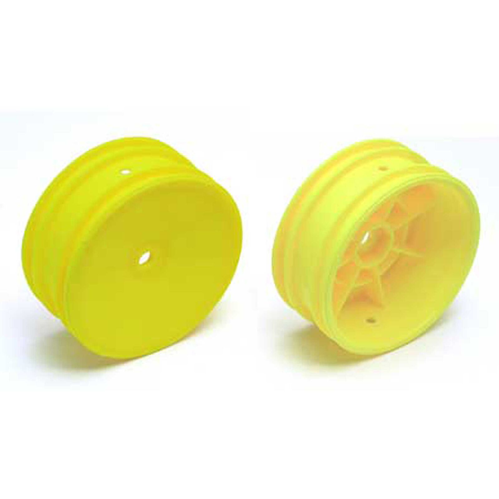 1/10 Front 12mm Hex Wheels, Yellow (2): Buggy