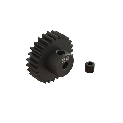 26T 0.8Mod 1/8" Bore CNC Steel Pinion Gear 26T 0.8Mod 1/8" Bore CNC Steel Pinion Gear