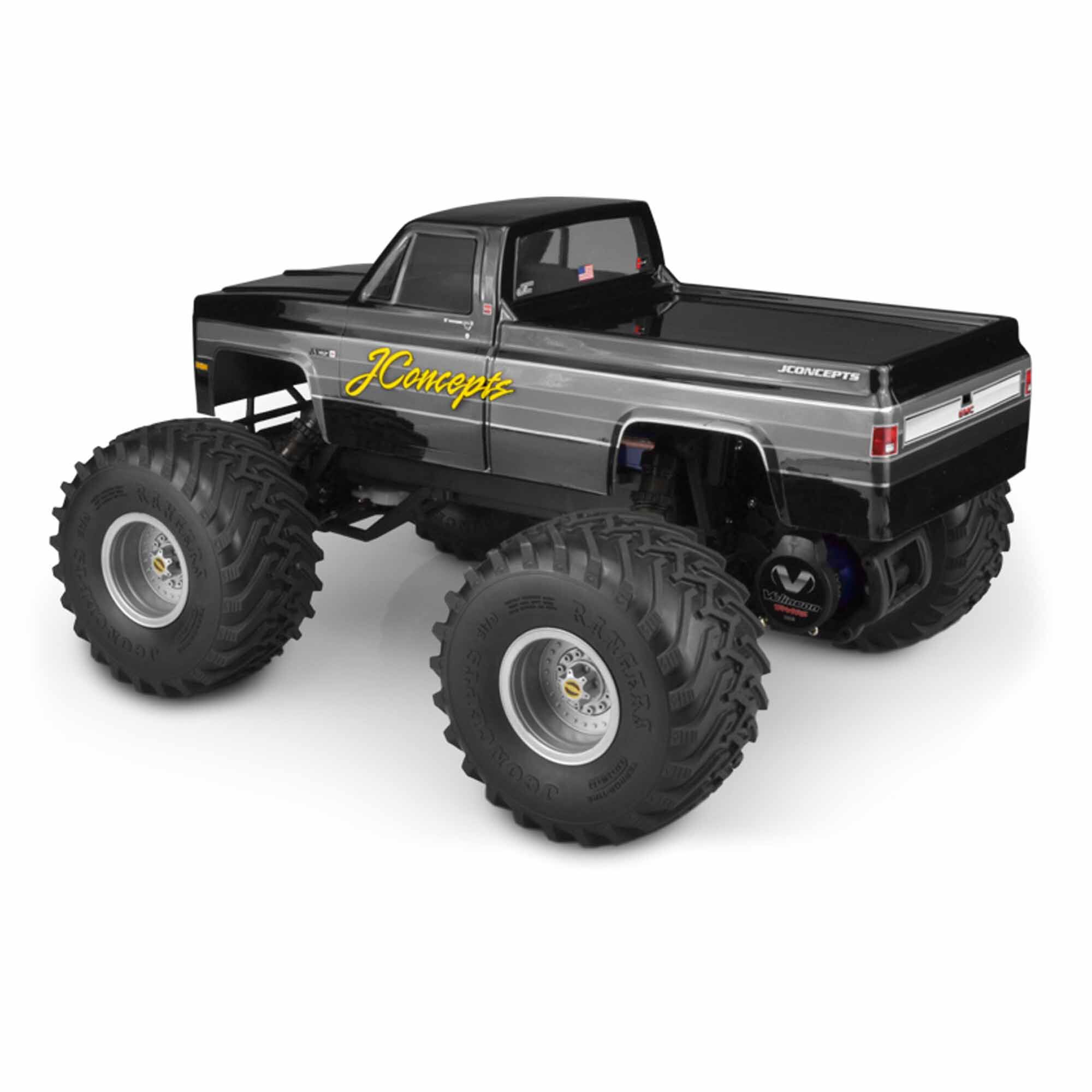 JConcepts, Inc. 1/10 1982 GMC K2500 Monster Truck Clear Body, 1/10