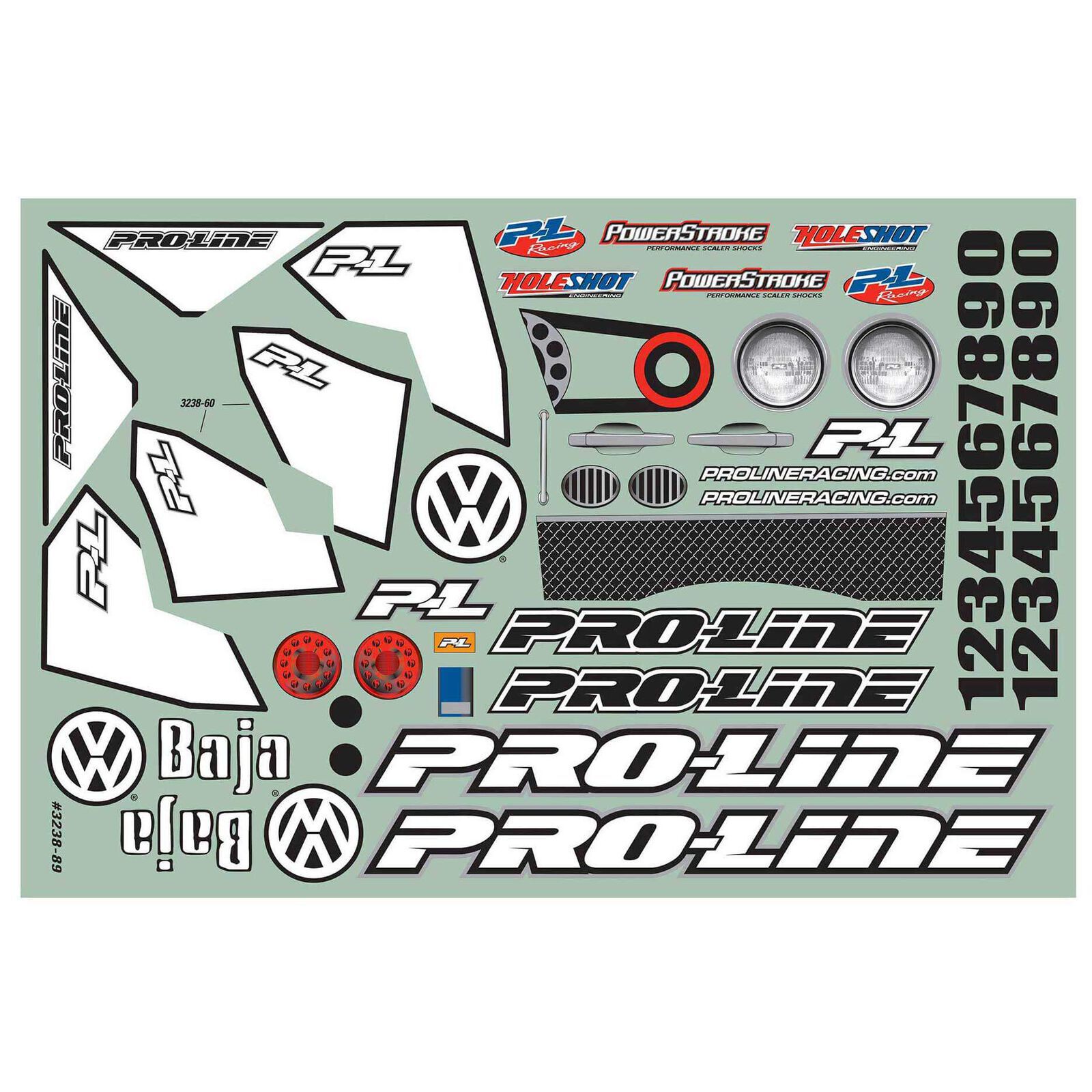 Pro-Line Racing 1/10 VW Full Fender Baja Bug Clear Body
