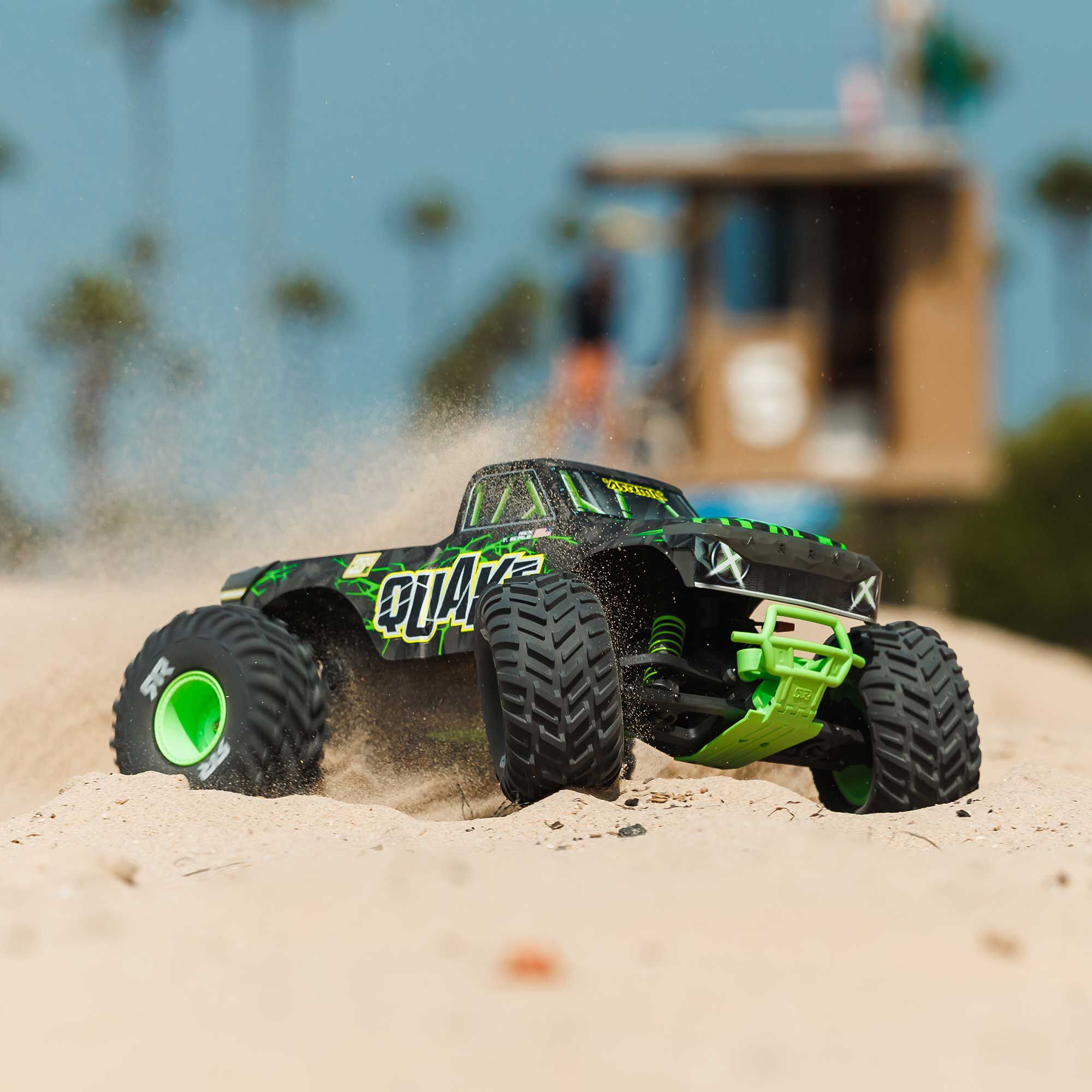 [�˾���ũ] ARA3537T2 [ARRMA] 1/10 QUAKE 223S DSC 2WD RTR Brushless Monster Truck, Green ������, ���͸�(2~3S) ���� 10