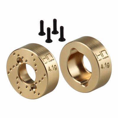 Brass 4.1g Rear Hubs, 1/30 Axial SCX30 Brass 4.1g Rear Hubs, 1/30 Axial SCX30