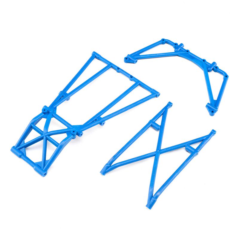 Rear Cage and Hoop Bars, Blue: LMT Rear Cage and Hoop Bars, Blue: LMT