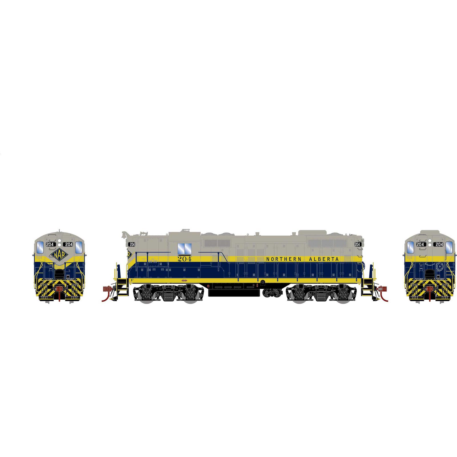 HO GP9 Locomotive, NAR #204