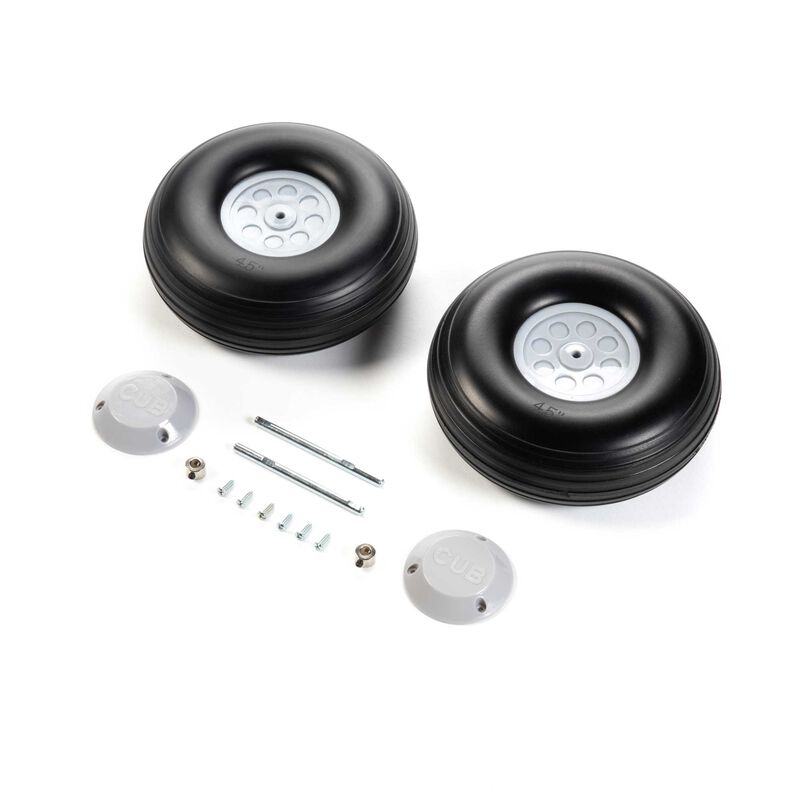 Hangar 9 Wheels Set: Carbon Cub15cc