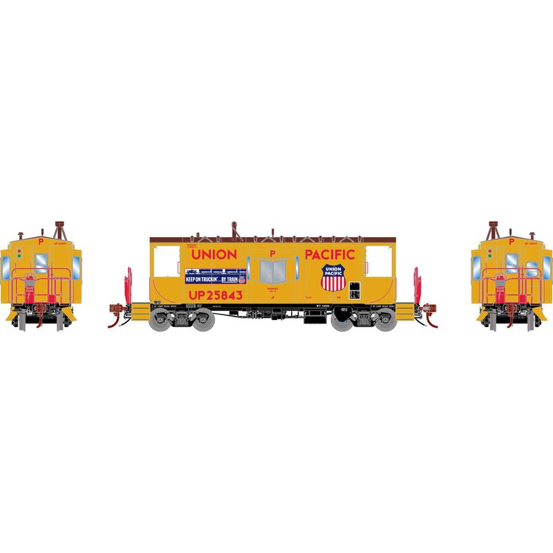 HO ICC CA-11a Caboose with Lights & Sound, UP #25843