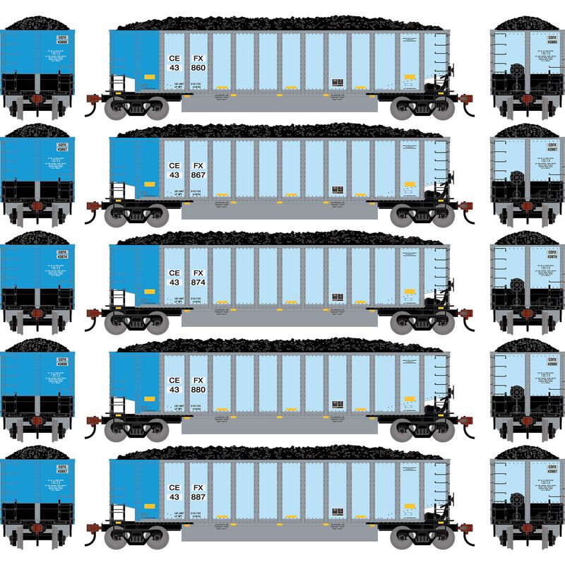 HO ATH Bethgon Coalporter w/Coal Load, CEFX #43860/43867/43874/43880/43887 (5)