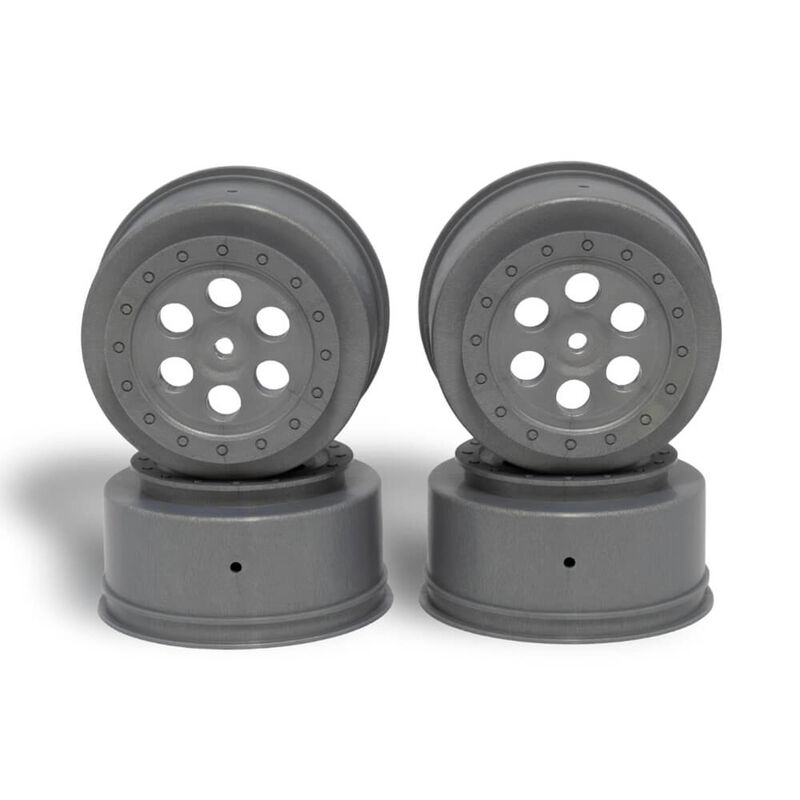 TEKNO RC LLC 1/10 TR606 SCT Wheels, Grey (4)