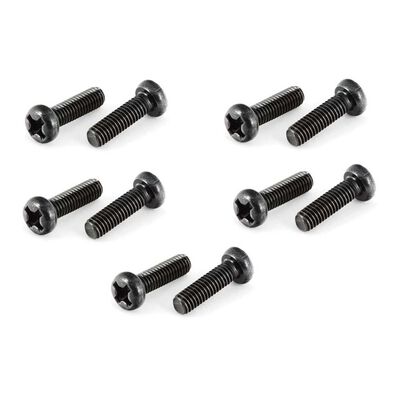 Button Head Cross Machine Screw 3x10mm (10) Button Head Cross Machine Screw 3x10mm (10)