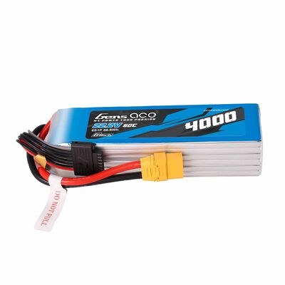 22.2V 4000mAh 6S 60C G-Tech LiPo Battery: XT90 22.2V 4000mAh 6S 60C G-Tech LiPo Battery: XT90