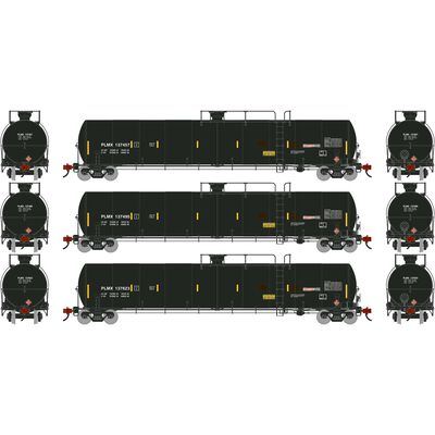 HO UTC 33K LPG Tank Car- Late, PLMX Primed For Grime #137457/137495/137623 (3) HO UTC 33K LPG Tank Car- Late, PLMX Primed For Grime #137457/137495/137623 (3)