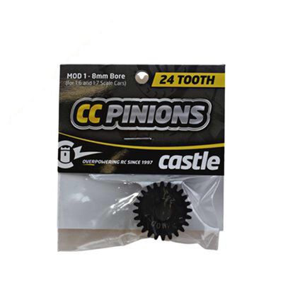 Pinion Gear, 24T MOD 1, 8mm Shaft Pinion Gear, 24T MOD 1, 8mm Shaft