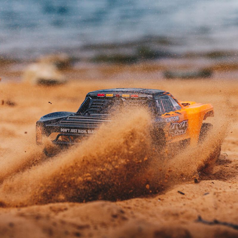 1/10 SENTON 3S BLX 4WD Brushless Short Course Truck with Spektrum RTR, Orange/Black