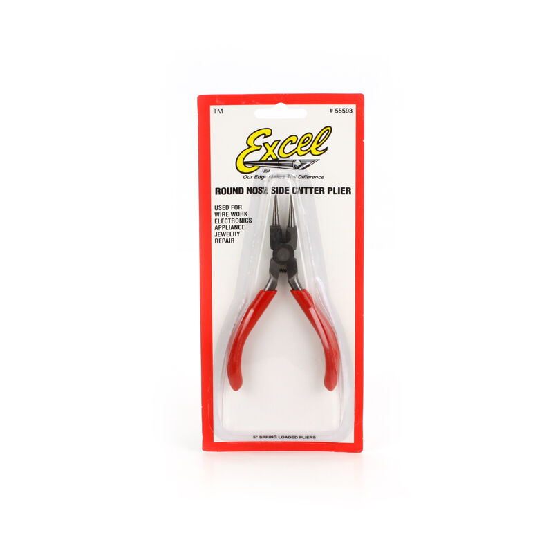 Pliers, Round Nose with Side Cutter
