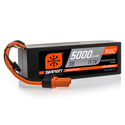 11.1V 5000mAh 3S 100C Smart Hardcase LiPo Battery: IC5 11.1V 5000mAh 3S 100C Smart Hardcase LiPo Battery: IC5