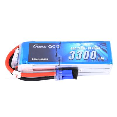 22.2V 3300mAh 6S 60C LiPo Battery: EC5 22.2V 3300mAh 6S 60C LiPo Battery: EC5
