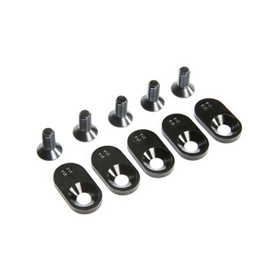 Engine Mount Insert and Screws 22T, Black (5): 5ive-T 2.0 (fits 62T spur) Engine Mount Insert and Screws 22T, Black (5): 5ive-T 2.0 (fits 62T spur)