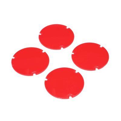 Wheel Cover Set, Red: 22S Sprint Wheel Cover Set, Red: 22S Sprint