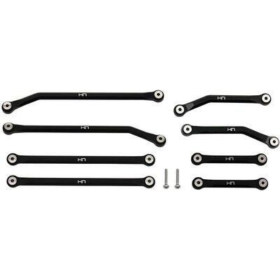 Aluminum High Clearance 4 Links Set for 5.25 (133.5mm) Wheelbase: SCX24 B-17 Betty, Deadbolt Aluminum High Clearance 4 Links Set for 5.25 (133.5mm) Wheelbase: SCX24 B-17 Betty, Deadbolt