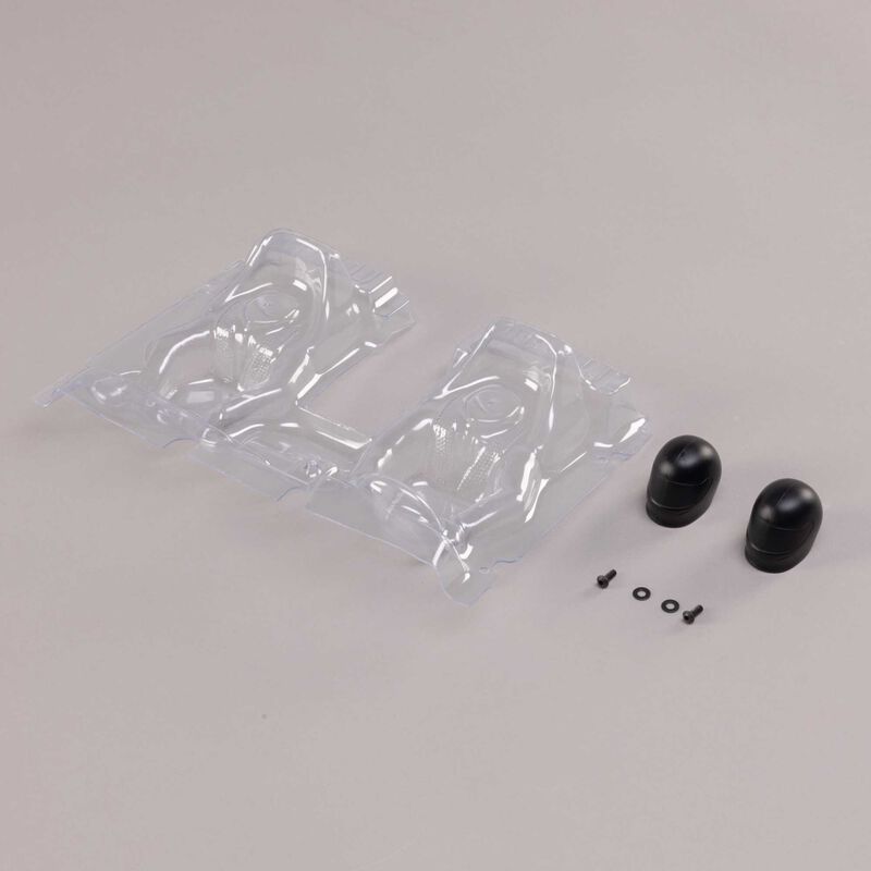 Interior Set with Helmets, Clear: 1/10 Baja Rey 2.0 Interior Set with Helmets, Clear: 1/10 Baja Rey 2.0