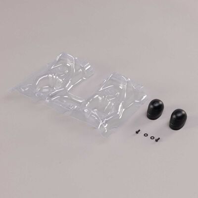 Interior Set with Helmets, Clear: 1/10 Baja Rey 2.0 Interior Set with Helmets, Clear: 1/10 Baja Rey 2.0