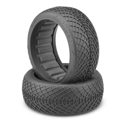 1/8 Ellipse 83mm Buggy Tires and Inserts, Green Compound (2) 1/8 Ellipse 83mm Buggy Tires and Inserts, Green Compound (2)