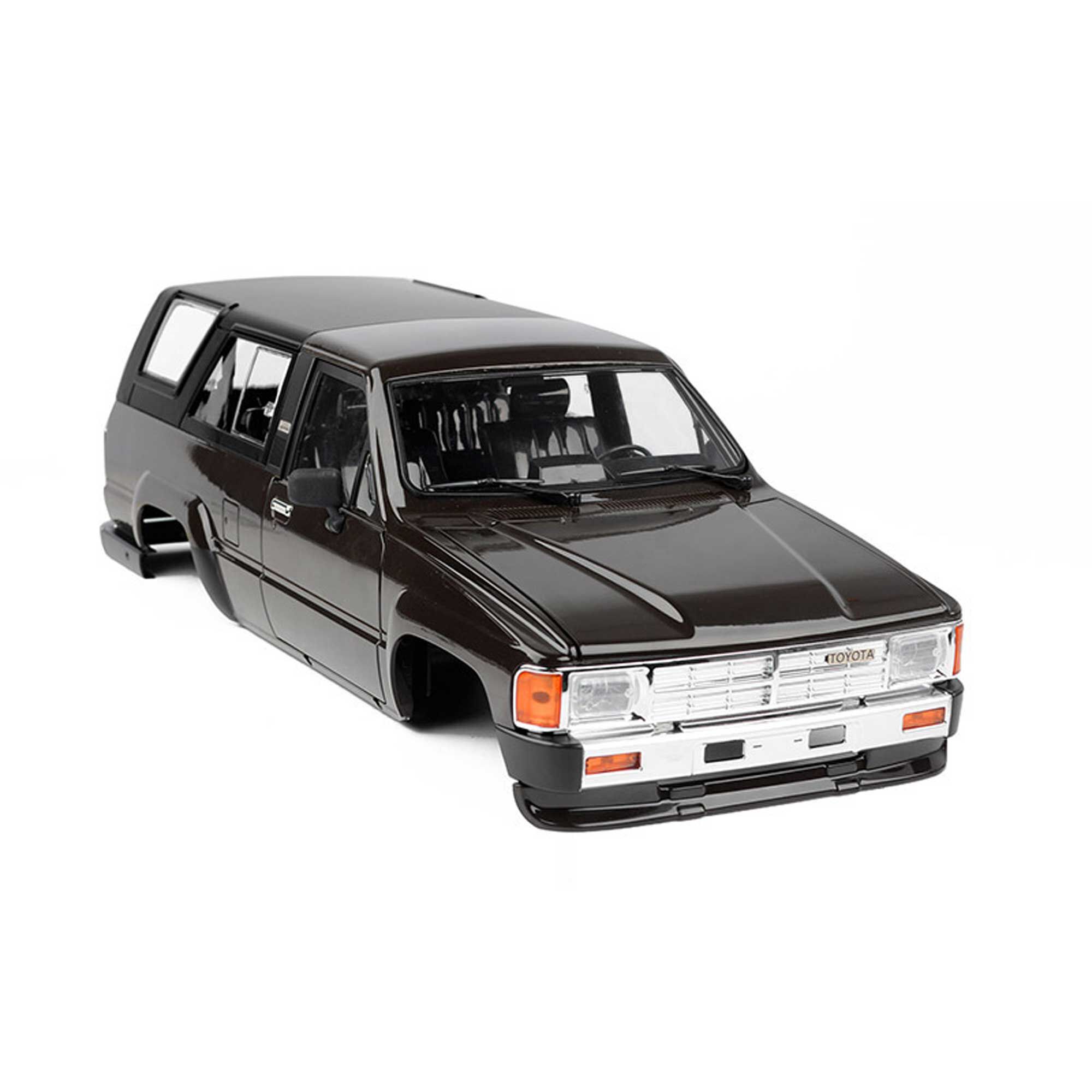 ファッションなデザイン Hard 4Runner Toyota 1985 RC4WD Body (Black Set Complete ホビーラジコン