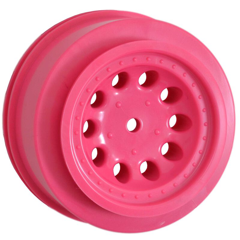 1/10 Revolver Front Short Course 2.2/3.0 Wheels, 12mm Hex, Pink (2): Slash 2WD