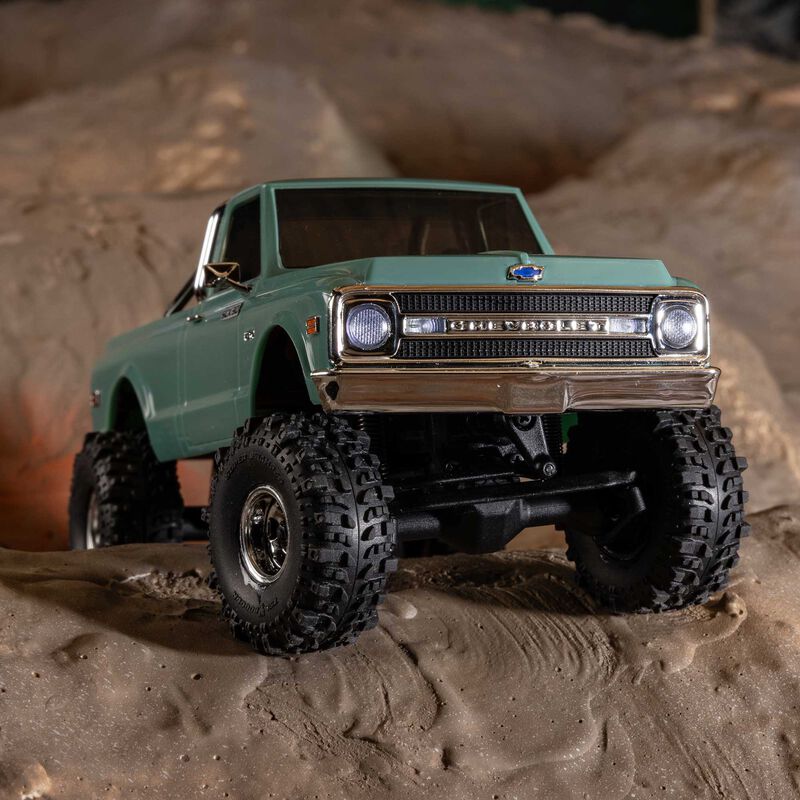 Axial 1/30 SCX30 ½¦º¸·¹ K10 4X4 RTR ºê·¯½Ãµå ¶ô Å©·Ñ·¯ (¹èÅ͸® ¹× ÃæÀü±â Æ÷ÇÔ), ³ì»ö