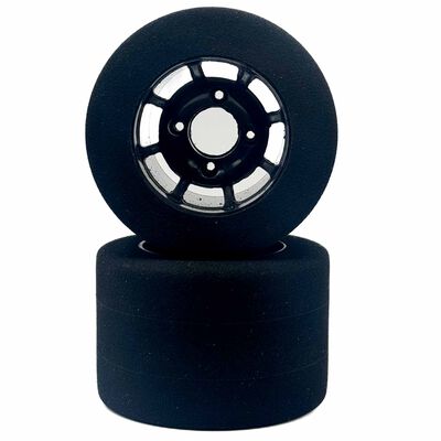 1/10 4-Bolt Pre-Mounted Rear Drag Racing Tires, Gold Compound (2) 1/10 4-Bolt Pre-Mounted Rear Drag Racing Tires, Gold Compound (2)